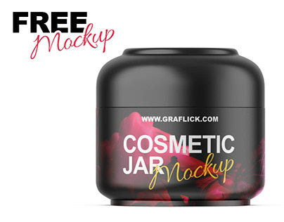 Free Cosmetic Cream Jar Mockup