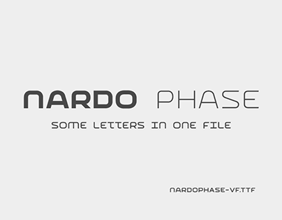 NARDO Phase — variable font