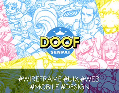 Doof Senpai || Wireframe | UIX | Web | Mobile
