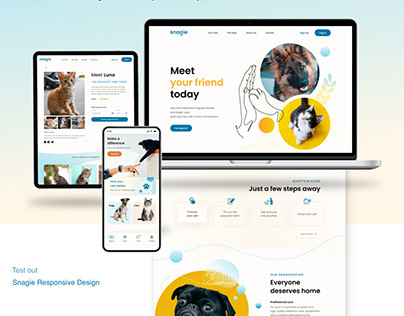 Responsive website and mobile app for animal shelter