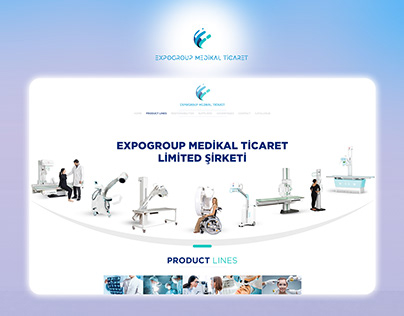 Website design for medical equipment catalog