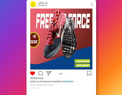 Posner Social Media design for a shoe
