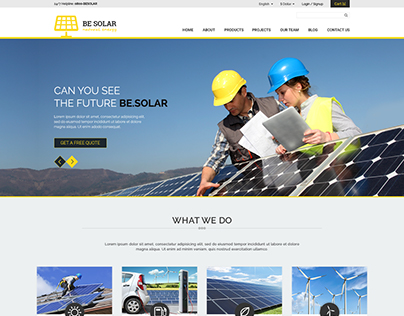 Solar Power Services Theme for Themeforest