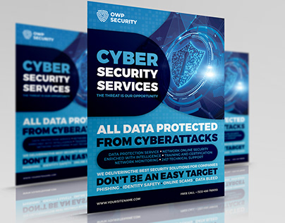Cyber Security Services Flyer Template