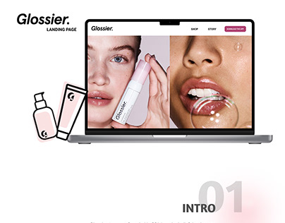 Glossier Landing Page
