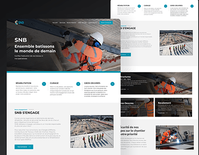 Construction Company Website UI/UX