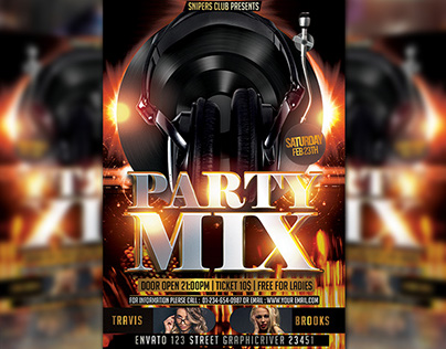 Party Mix flyer