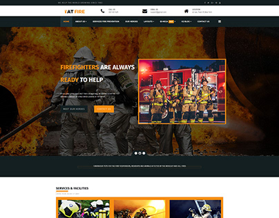 AT Fire – Professional Firefighter Website template