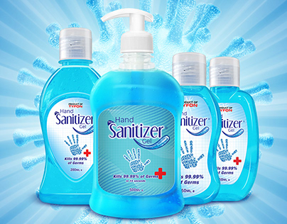 Hand Sanitizer Packaging and Branding Design