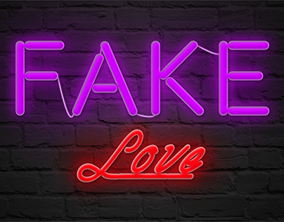 Fake Love Neon Effect
