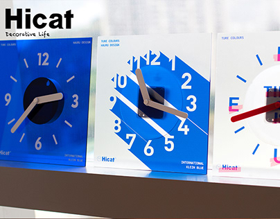 Hicat Klein Blue Acrylic Wall Clock