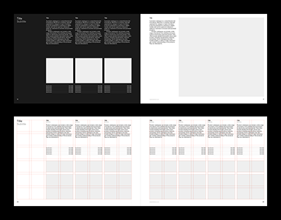 A4 Catalogue Grid System for InDesign | Landscape