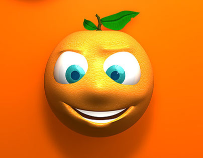 3D Orange Character
