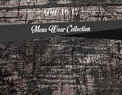 Project on men's wear for FW 16/17 (Artisan Theme)