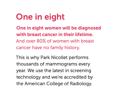 Mammography stick card