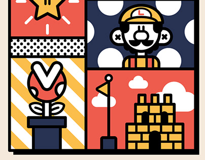 Super Mario Bros Vector on Behance