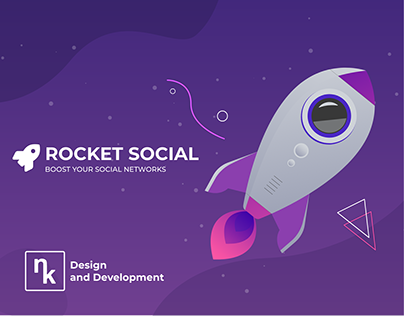 DESIGN WEBSITE - ROCKET SOCIAL | Дизайн сайта