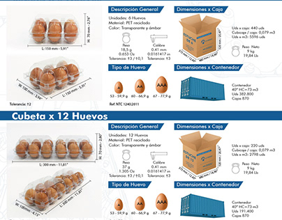 Ficha Técnica Empaques para Huevos