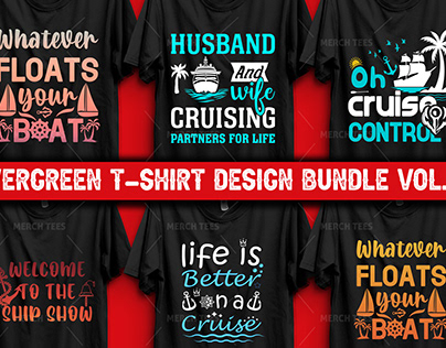 Cruise T-Shirt Design Bundle Vol.02 || T-Shirt Design