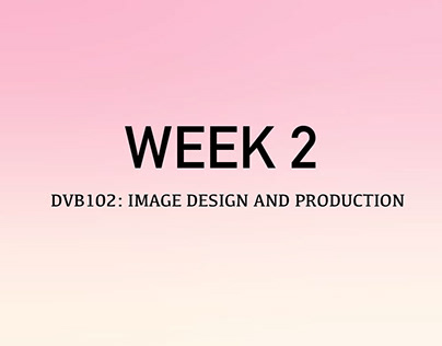 DVB 102 - Week 2 Images