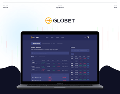 Globet - Crypto Web UI/UX Design