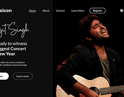 Concert Landing Page