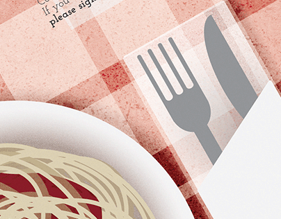 Spaghetti Feed Corporate Event Poster