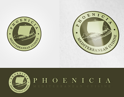 Phoenicia Mediterranean Cuisine Logo Proposals