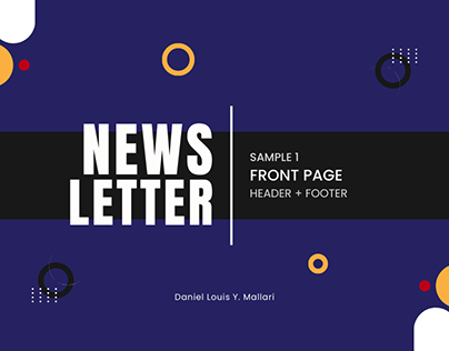 Newsletter Template (Front, Header, and Footer)