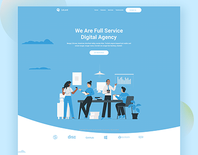 Website Landing Page Template Inspired