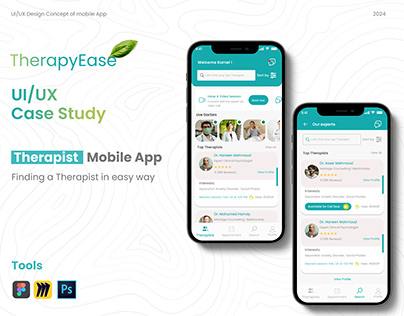 Project thumbnail - Therapy-Ease APP UI /UX Case Study