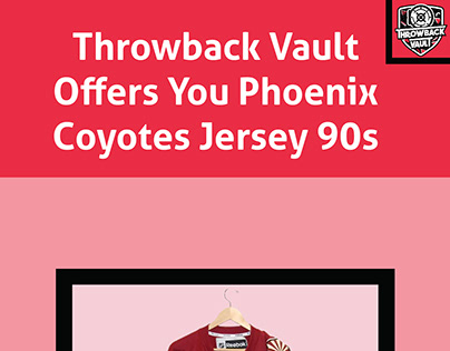 Throwback Vault offers you Phoenix Coyotes Jersey 90s