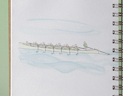 Rowing illustrations
