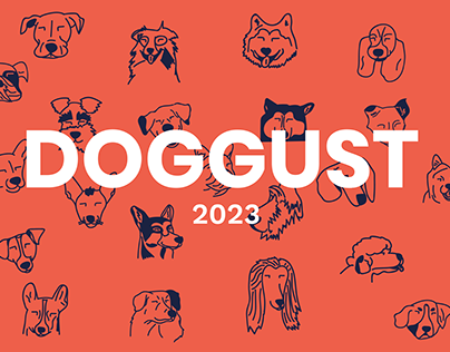 Project thumbnail - Doggust - 31 breeds of illustrated dogs
