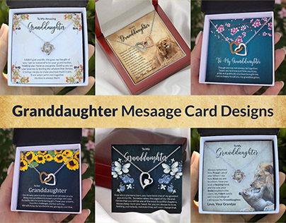 Granddaughter ShineOn Message Card Design Package