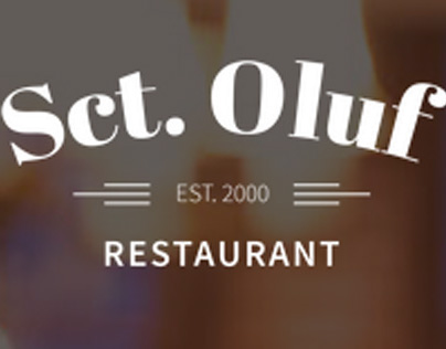 Visual identity and photography for Restaurant Sct.Oluf