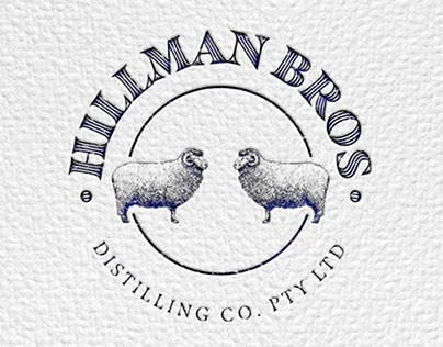 Logo Design.Hillman Bros Distilling Co.