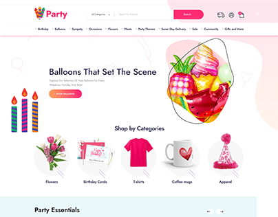 Party Shop/ E-Commerce