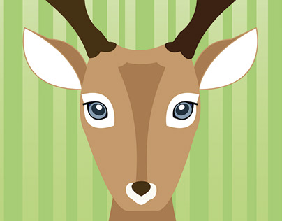 Symmetrical Deer Icon