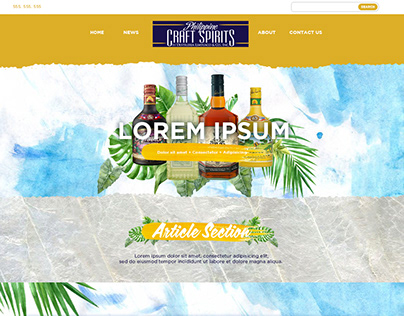 Website Interface Design - Philippine Craft Spirits