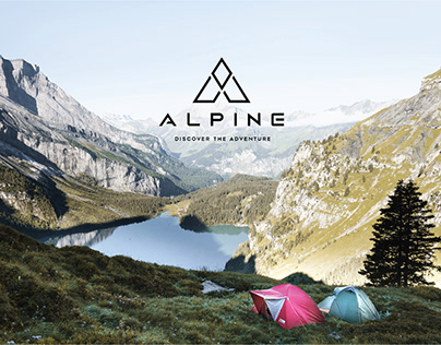 ALPINE Camping site branding