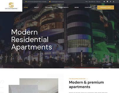 Safa Gold Mall Website Design: Variant 2