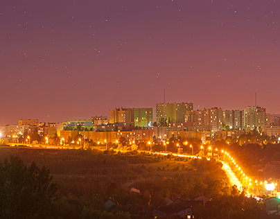 City night panorama