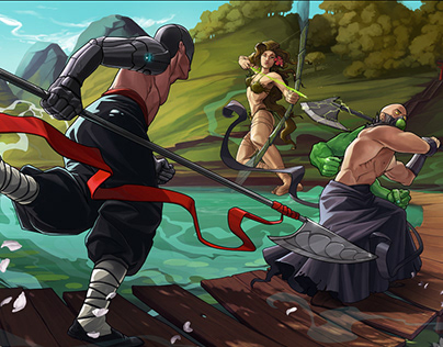 Art for "Knockdown" game by Awaken Realms Lite.