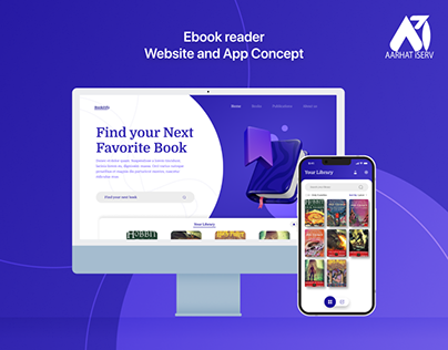 E-Book Reader Website & App Concept