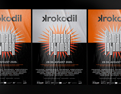 Visual identity for the Festival KROKODIL 2020