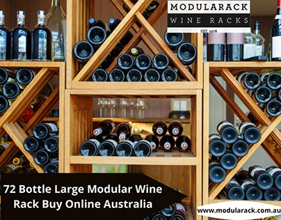72 Bottle Large Modular Wine Rack