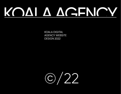 Koala-design agency website concept design