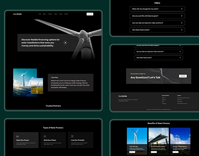 Solar Finance Page UI Design