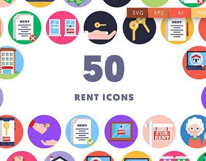 50 Rent Icons